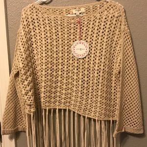 UMGEE cropped fringe shirt!